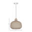 Vyola Concrete Resin Pendant Light, Antique Alabaster