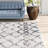 Adame Geometric Ivory/Gray Area Rug-2049097627
