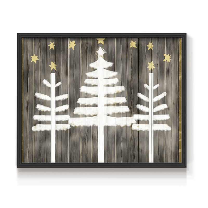 «Chirstmas Art» - CDL XXX - Reproduction encadrée - Restickable, H 16 po x l 20 po, Noir, noir, noir, noir