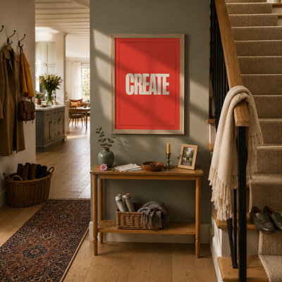 Create Typography - Framed Print