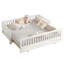 Lit plateforme simple avec garde-corps, structure de lit simple en bois massif, peut être converti en lit plateforme double-121071397-121071398