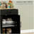 Kitchen island with storage space, with power outlets and USB charging ports on the rolling kitchen cart, with a microwave rack with a towel and spice holder, black-30889025