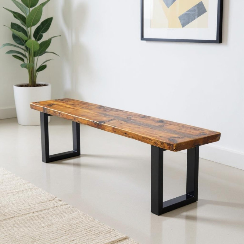 Robust Forest Bench, 20" H x 108" W x 15" D, Brown