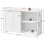 107cm Multifunctional Sideboard with Concealed Storage-1376910029