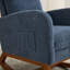 Chaise berçante en tissu avec repose-pieds rétractable Boucle-551512081-551512086