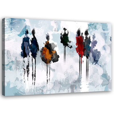 Abstract Women - No Frame Print on Canvas