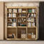Bibliothèque 78,7 po x l 71 po avec 3 tablettes et 4 tablettes-1556858357