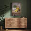 «Lemon Basket and Greenery Farmhouse Still Life», art mural encadré-2076402355-2076402318