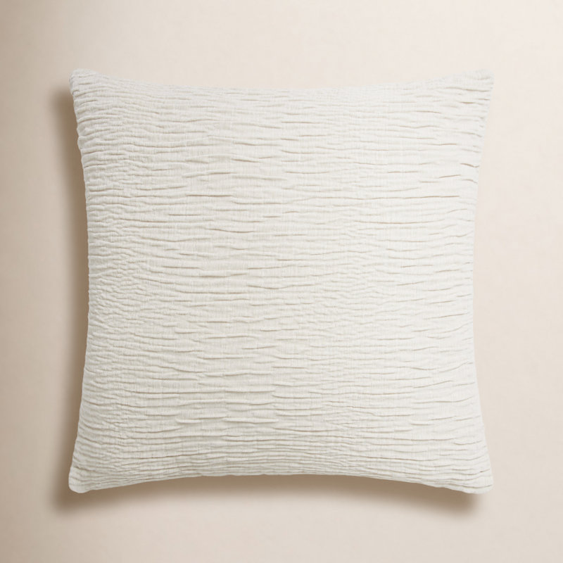 Housse et insert de coussin texturé réversible Edan, Argent, Housse de coussin seulement - sans coussin, 22 po x 22 po