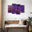 Dynamic Abstract Purple Abstract On Canvas 4 Pieces Set-92763823