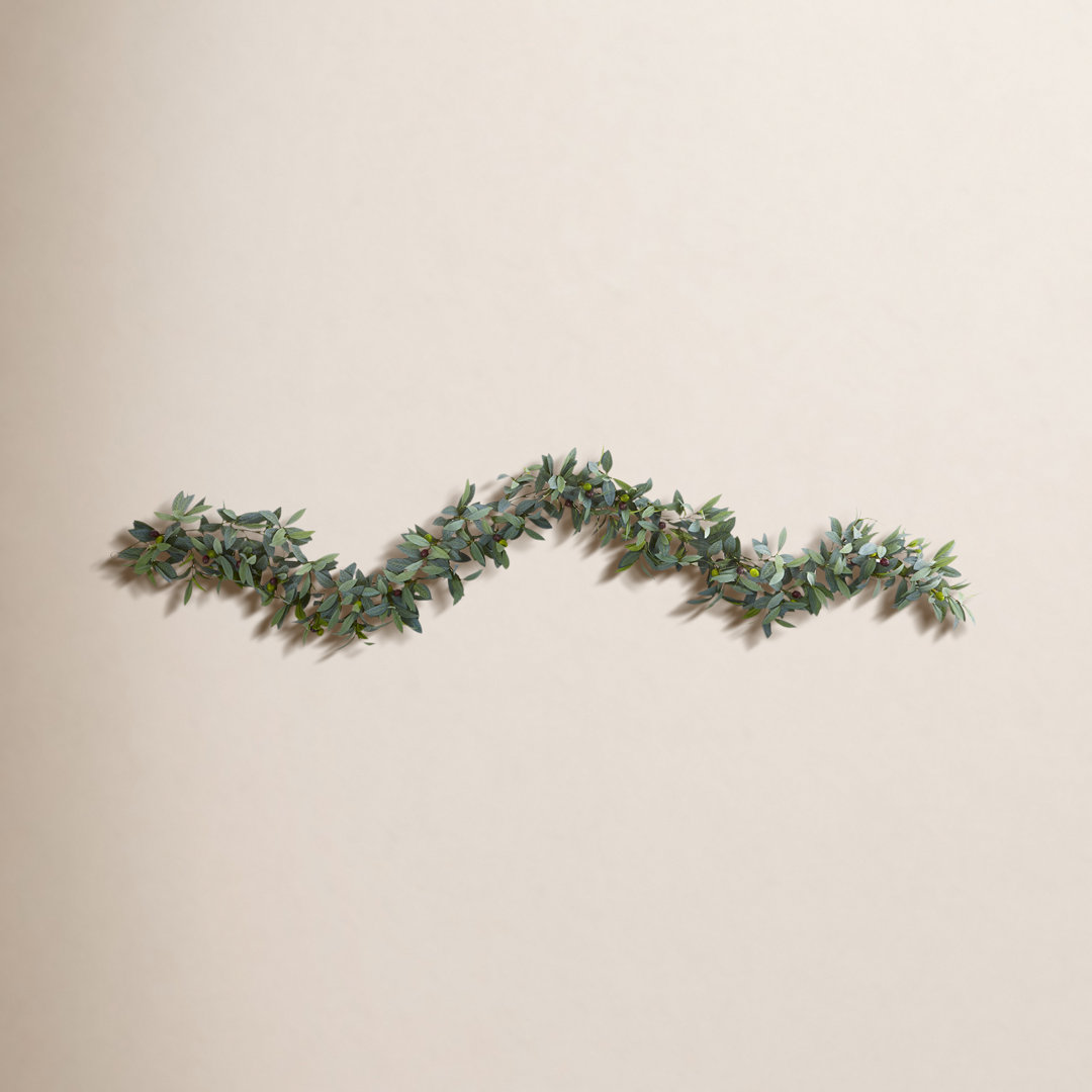 6'' in. Faux Olive Garland Charlton Home®