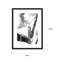 «B&W interprétations I», reproduction sur toile encadrée en blanc / gris