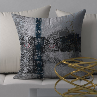 Abstract Reversible Throw Pillow
