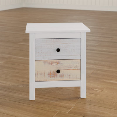 Delao 46cm W Solid Wood Bedside Table
