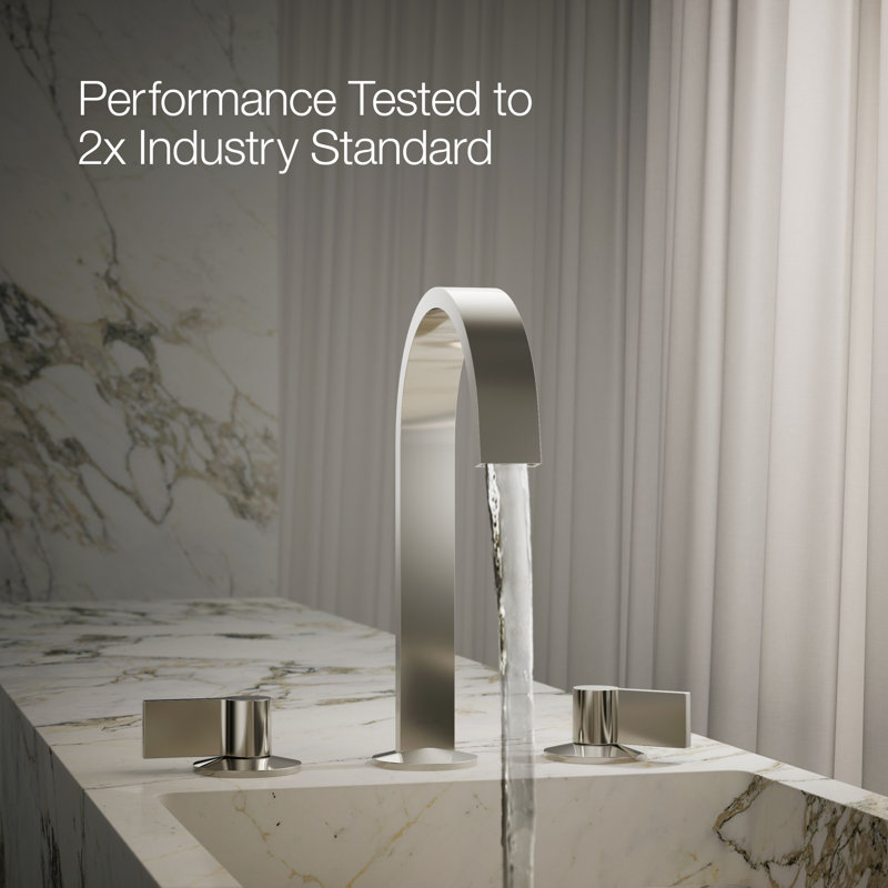 Components™ Bathroom Sink Spout with Ribbon Design, Polished Nickel