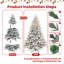 Arbre de Noël artificiel floqué pré-éclairé avec lumières incandescentes blanc chaud, pointes, pin enneigé PE + PVC avec branches à mémoire de forme partielle, support en métal pliable pour les fêtes-2113014336