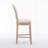 Set of 2 Solid Wood Bar Stools: Classic French Country Design with Upholstered Seating -127421841
