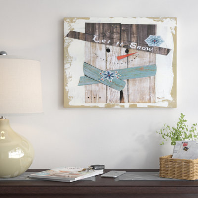 « bonhomme de neige », impression sur toile
