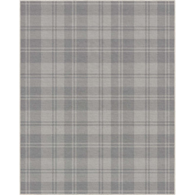 Tapis gris clair à tissage plat Kehr