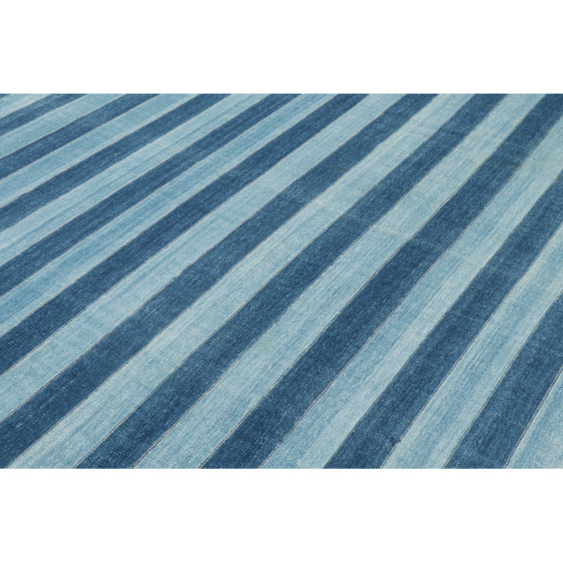 Kilim & Flat Weave Hand Woven Kilim Cotton Geometric Area Rug, Rectangle 10' x 14'