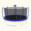 Trampoline 12FT avec panier de basketball, trampoline d'extérieur renforcé de type ASTM avec filet d'enclos