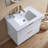 30'' Matte White Modern Wall-Mounted Single Bathroom Vanity Set