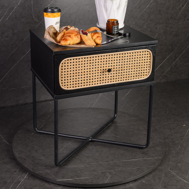 Honebein 50.2cm W Manufactured Wood Bedside Table