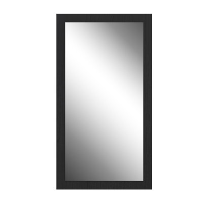 Crespin Wood Flat Wall Mirror