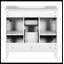 Ensemble de meuble-lavabo simple 35,90 po avec plateau Demaurio-1225814926