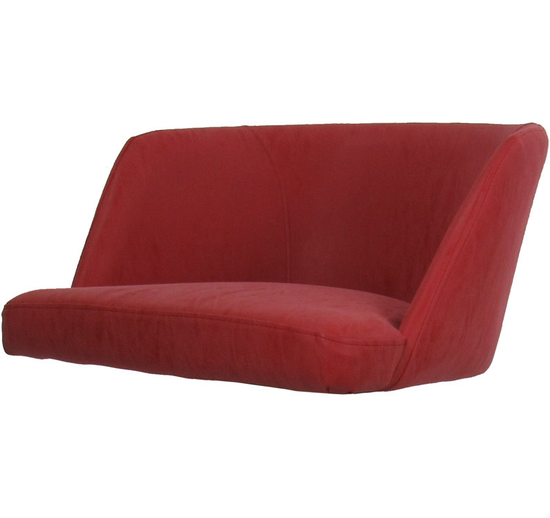Tabouret de bar pivotant en métal 30 po avec base Warren, Red Vinyl, Blanc
