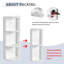 Meuble-lavabo mural avec lavabo et support de rangement, bassin gauche en résine à bords épais, ensemble KD-276469764