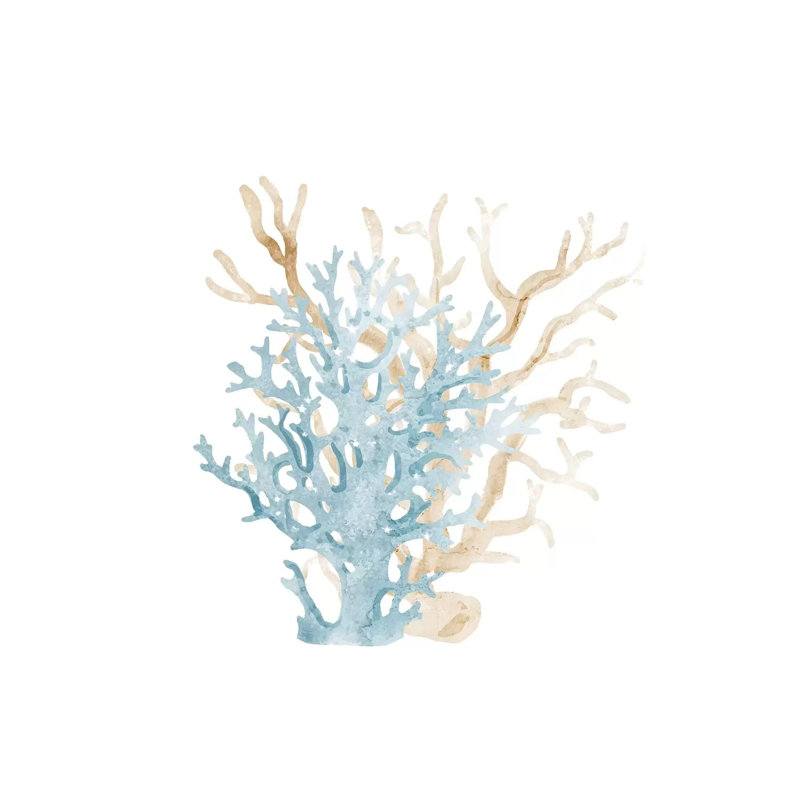 Coral Cove Blue III by Kimberly Allen - Wrapped Canvas Gallery-Wrapped Canvas Giclée, 30.48cm H x 30.48cm W