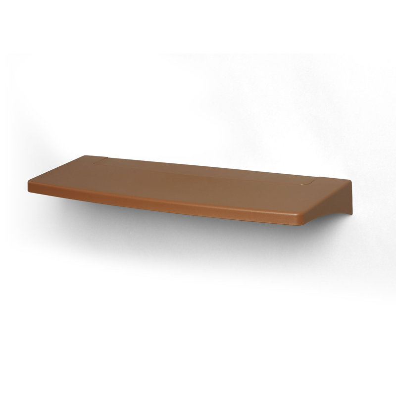 Tablette murale pliante en PVC Homestyle 2,25 po x 9 po x 22 po, Brique