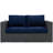 Modway Sojourn Wicker Rattan Outdoor Patio Sunbrella Loveseat in Canvas-150741355