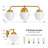 3 - Light Dimmable Vanity Light-609543461