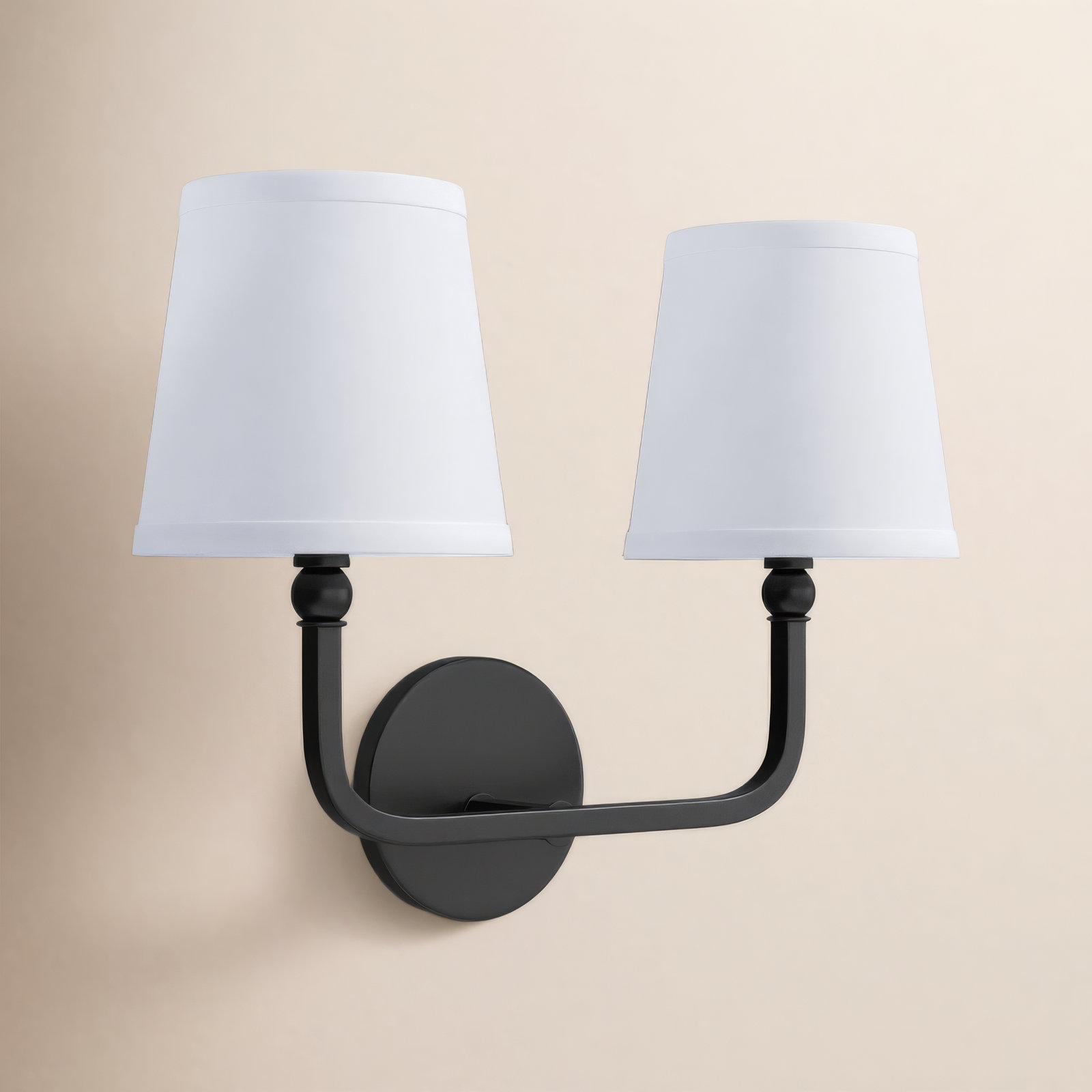 Climsland Dimmable Vanity Light, Matte Black, 2