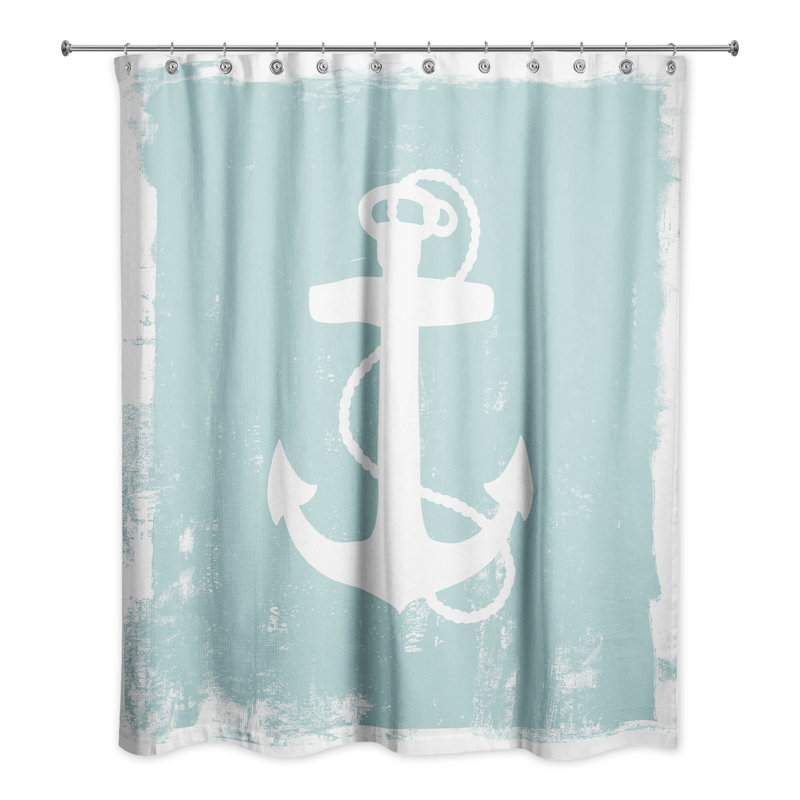 Rideau de douche simple Anchor