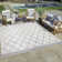 Moorebank Parcie Casual Modern Geometric Diamond Lattice Gray Ivory Flatweave Indoor/Outdoor Area Rug