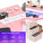 L Shaped Desk With Power Outlets & LED Lights, Computer Desk With Drawers & Shelves, Corner Desk Gaming Desk Home Office Desk, Oak-772646636-772646632