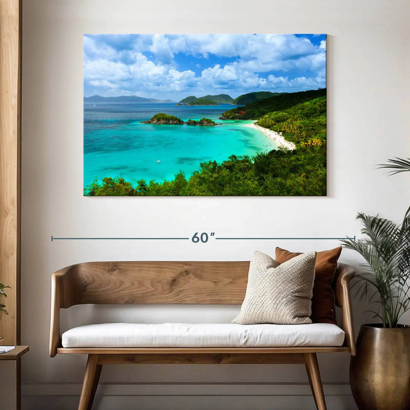 Carré des Caraïbes, baie Gillard, H 32 po x l 48 po