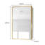 Armoire à pharmacie murale ou miroir encastrée en métal doré 16 x 28 pouces avec miroir-940354793-940354796