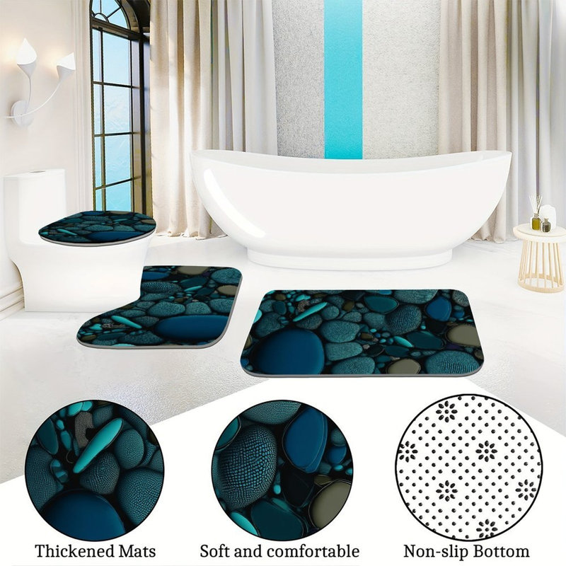 Collection de tapis de salle de bain 3 pièces