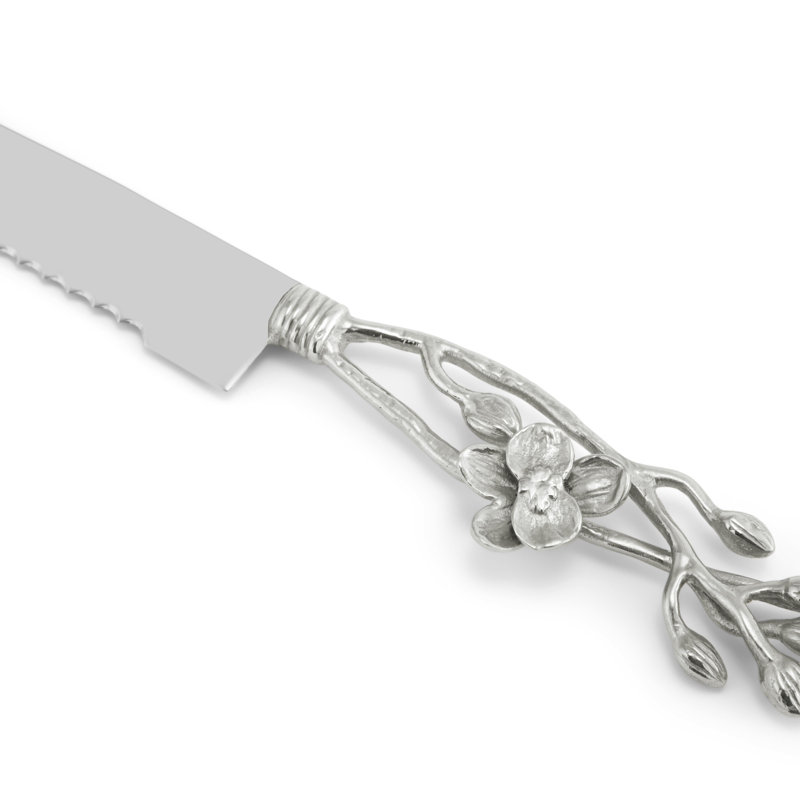 Orchid 6'' L Bread Knife, White