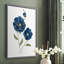«Blue Poppies», reproduction encadrée - bois massif-491909130-491909131