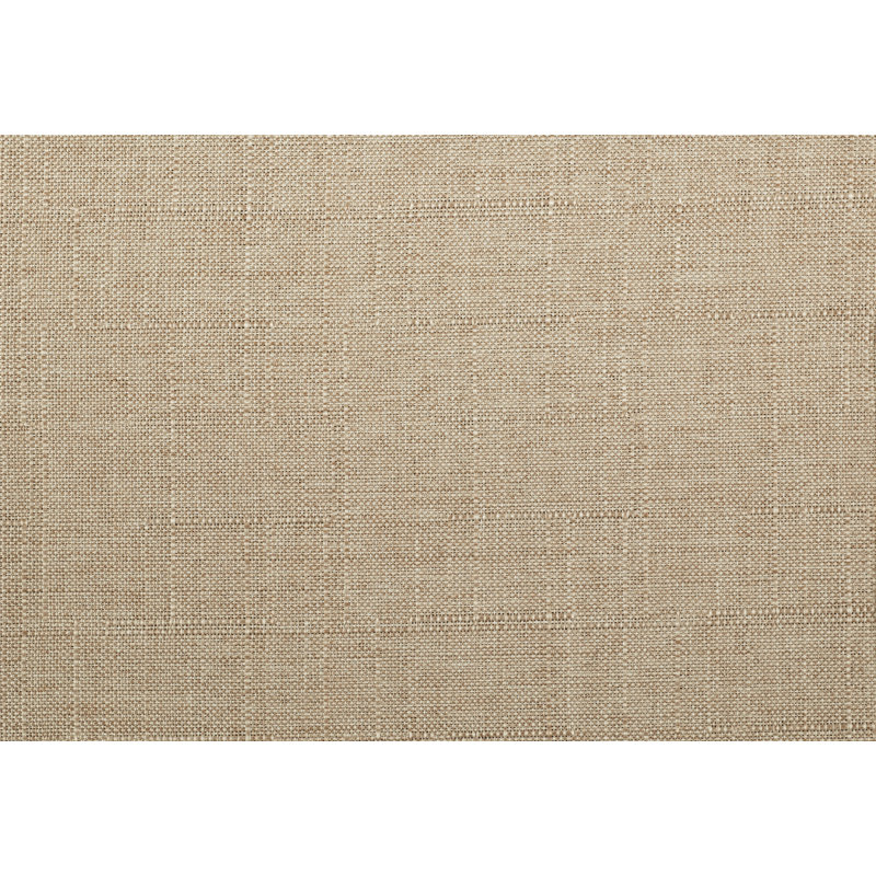 Banc rembourré en tissu texturé moderne et contemporain de 38 po avec deux tiroirs cachés pour un rangement discret, deux tablettes de rangement ouvertes pratiques