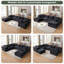 Canapé modulaire rembourré 8 pièces à compression 8 pièces-112315589-114607475