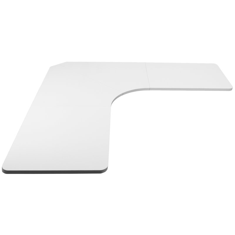 71" x 71" Desk Table Top (DESK-TOP2CB Series), White