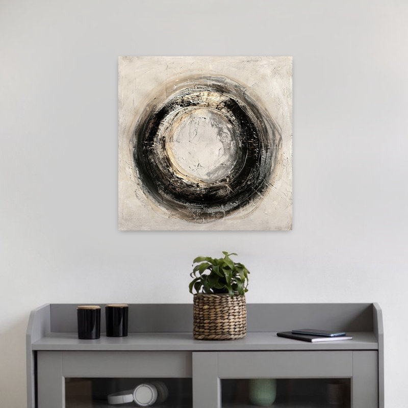 Forever Minimalist Abstract Art, 18" H x 18" W