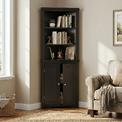 Anest Corner Storage Bookcase