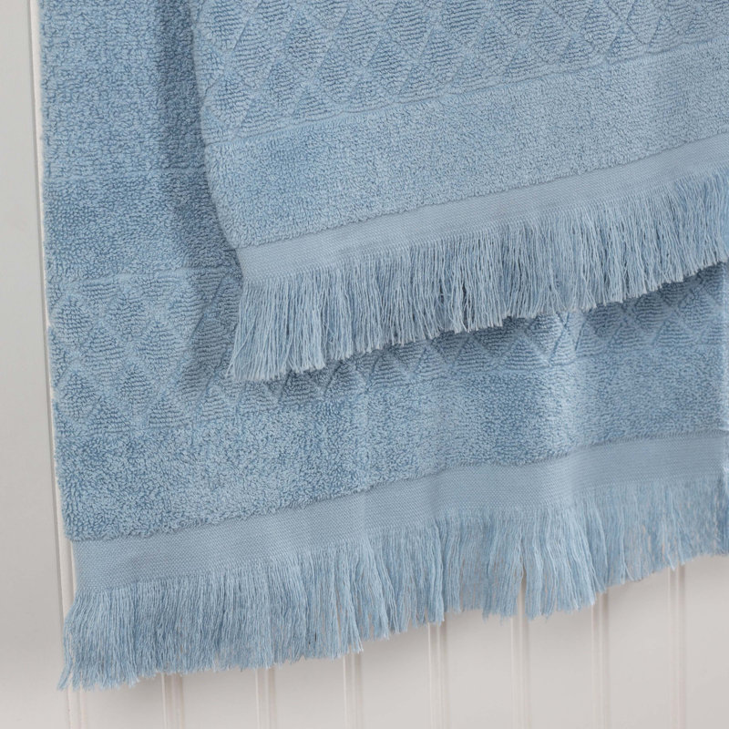 Ensemble de serviettes de bain 8 pièces Blue Nile Mills, Bleu, Ensemble de serviettes 8 pièces